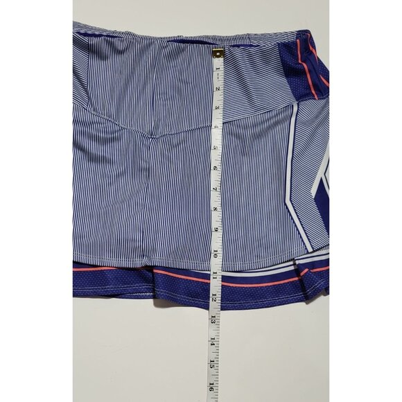 Lucky In Love Striped Tennis Golf Skort Kinetic Energy Flip Size Medium - Picture 4 of 11